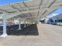 Support de garage extérieur en alliage d'aluminium anodisé solaire