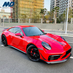 Labbro anteriore in fibra di carbonio a secco in stile Mw per Porsche Carrera a 2019 2022 911 anni 992 - Product Image 4