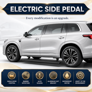 Pedane Elettriche Premium a Scomparsa Automatica per Jaguar F-PACE/E-PACE, Kit Personalizzato in Alluminio e Plastica, Coppia, Accessori Auto - Product Image 4