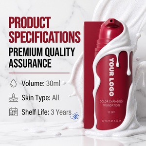 <span class=keywords><strong>Fondotinta</strong></span> Cruelty Free con Etichetta Privata <span class=keywords><strong>SPF</strong></span> 15 Senza Oli per Diversi Tonalità di Pelle, Trucco Viso Cambia Colore - Product Image 3