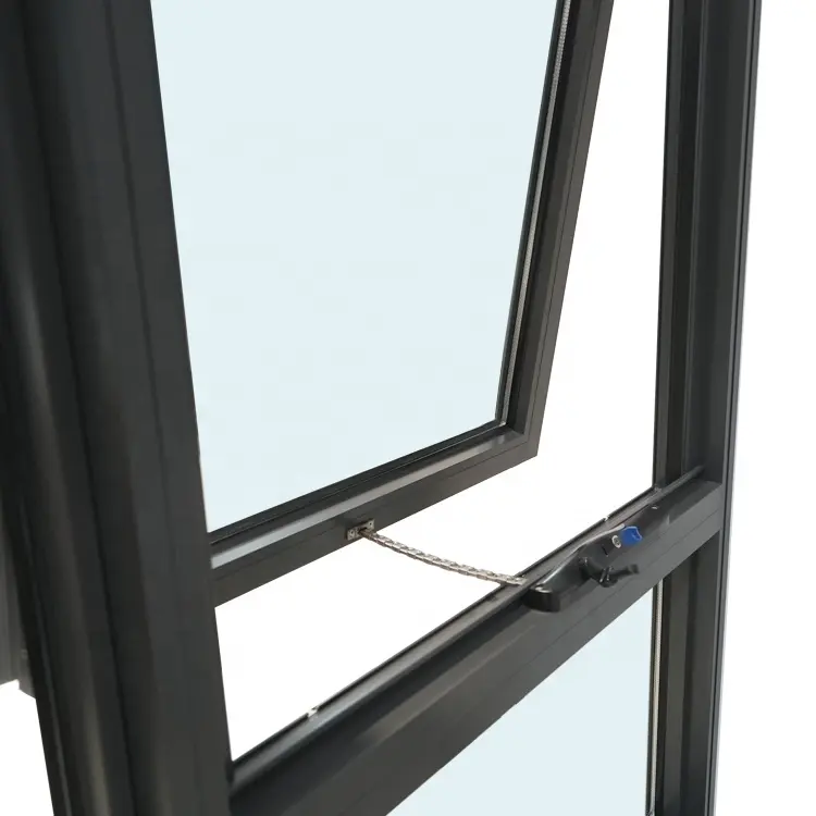 Finestra in vetro standard australiana singola doppia finestra in alluminio low-e fissa e finestra in vetro da tenda