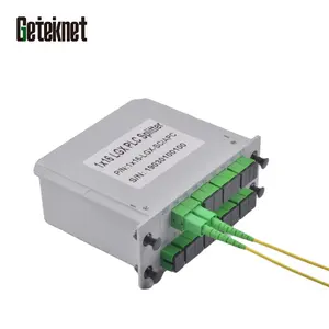 1 * n coresLGX kutusu PLC optik Splitter kutusu sc/apc lc/apc tek mod veya çok modlu ftth fiber optik 1x128 plc splitter