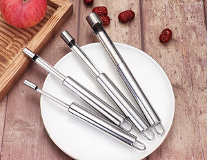 ที่คว้านผลไม้สแตนเลสอเนกประสงค์ Syh385 พร้อมใบมีดหยักคมสำหรับคว้านเชอร์รี่ <span class=keywords><strong>พุทรา</strong></span> <span class=keywords><strong>ลูก</strong></span>แพร์ และแอปเปิ้ล - Product Image 4