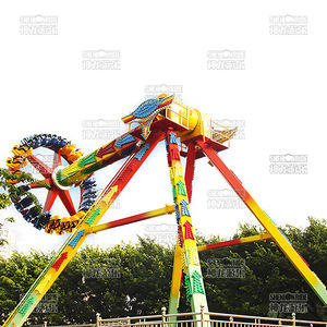 Fibra de vidrio Metal Gigante Frisbee Péndulo Paseos Big Thrill Equipo de parque de atracciones para Centro Comercial Carnival Meteor Hammer - Product Image 6