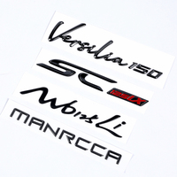 Vente en Gros Personnalisée Adhésif 3M Lettres d'Étiquette Souple 3D en PVC pour Emblème de Voiture, Badge avec Logo Moto, Autocollant Emblème Auto