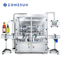 Machine de remplissage automatique ZONESUN ZS-YT12T-12PX à servomoteur, 12 têtes, pour huile de piment, beurre de cacahuète, mayonnaise, sauce barbecue, pâte