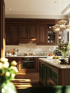 Fabricante de Gabinetes de Cocina Modernos OEM ODM, Isla Modular Personalizada, Gabinete de Despensa de Madera Maciza/MDF/<span class=keywords><strong>OSB</strong></span>/Melamina - Product Image 5