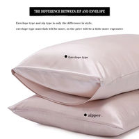 Sarung Bantal Sutra Satin Mewah 22 Momme 100% Sutra Mulberry Murni Cetak/Bordir Warna Kustom Ramah Lingkungan