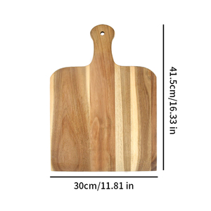 Pala per <span class=keywords><strong>Pizza</strong></span> <span class=keywords><strong>in</strong></span> Legno di Acacia Premium con Manico, Vassoio da Forno e Tagliere per Salumi per Cucina Domestica - Product Image 3
