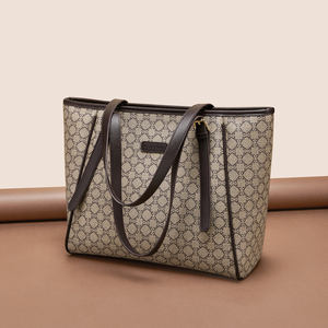 Flower Design Printing Custom logo High Quality Waterproof PU Tote Bag Hand Bags Ladies Women <strong>Handbag</strong> - Product Image 5