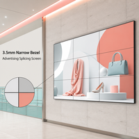 Écran de Mur Vidéo LCD IPS 65 Pouces à Prix Abordable, Bordure Fine de 3,5 mm, Luminosité 700 cd/m², Écran de Publicité Modulaire pour Affichage Commercial
