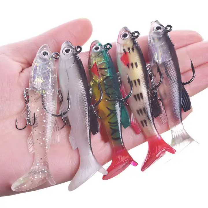 cheap 9cm14g soft fishing lures lead