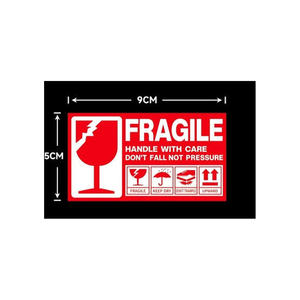 Essential Paper <b>Fragile</b> Rectangular <b>Stickers</b> For Packaging Delicate Items Clear Warning Labels And Safe Transit Solutions - Product Image 4