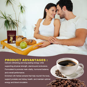 Grosir kopi hitam Energi Pria, Ginseng dan tiram tonik kopi hitam instan - Product Image 3