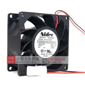 นิเด็คพัดลมแกน V35132-55RA 80 มม. 24V 0.45A พัดลมระบายความร้อนอินเวอร์เตอร์แรงลมสูง - Product Image 1