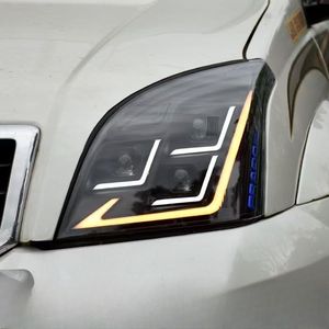 Sửa đổi Đèn Pha <span class=keywords><strong>Led</strong></span> lắp ráp cho Toyota Prado fj120 2003-2009 ngày chạy ánh sáng DRL ánh sáng tự động đèn - Product Image 4