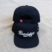 Gorras Personalizadas de Alta Calidad al por Mayor, Gorra Deportiva de Moda Casual de 6 Paneles con Visera Plana Negra y Cierre a Presión para Hombre