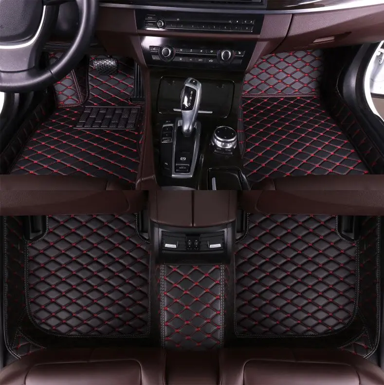 2022 Good Design Auto Accessories Interior Custom Luxury Leather Car Floor Mats Car Carpet for Ford/dodge charger/vw tiguan