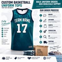 Maillot de basketball personnalisé en maille respirante sans manches, transfert thermique, nom et numéro d'équipe, commandes en gros d'uniformes, OEM, vente en gros