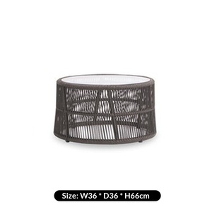 Set di Divani in Rattan Intrecciato Resistente ai Raggi UV <span class=keywords><strong>e</strong></span> Impermeabile per Esterni con Tavolino da Caffè per Giardino, Patio <span class=keywords><strong>e</strong></span> Terrazza - Product Image 6