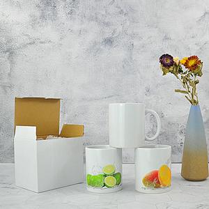 Échantillon disponible tasse en céramique originale personnalisée porcelaine blanc uni Ccustom Logo sublimation tasse en céramique thé tasses à café - Product Image 4