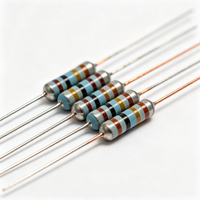 Kit d'assortiment de résistances à film métallique 1/2W, 150 valeurs, tolérance 1%, à travers trou, à bornes axiales, pour circuits de puissance