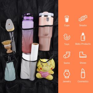 Organisateur de porte multifonctionnel à 35 poches pour gobelets Stanley dans la cuisine, rangement sécurisé en maille élastique, porte-gobelets - Product Image 5