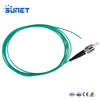 Sunet Kabel Pigtail Serat Optik Berkualitas Tinggi ST UPC OM3 OM4 G657A1 A2 G652D LSZH/PVC 0.9mm 2.0mm