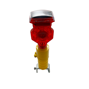 Luz de Advertencia Intermitente LED Roja con Energía Solar, Soporte Ajustable, Baliza de Seguridad Vial para Construcción en Carreteras - Product Image 3