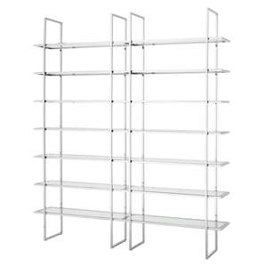 נייד זהב מתכת נירוסטה זכוכית מוסך מחסן תצוגת כבד החובה מדפי אחסון מדפי מדף - Product Image 2