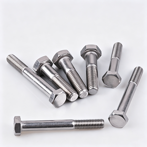 สลักเกลียวหัวหกเหลี่ยมสแตนเลสแบบมีเกลียวตามมาตรฐาน DIN 931-87 เมตริก - Product Image 4
