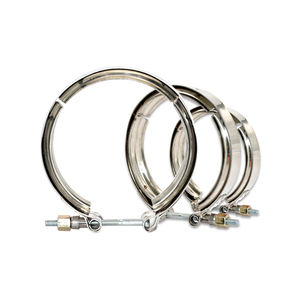 Clip de serrage de tuyau à gorge forte en acier inoxydable boulon pour kit de serrage de bande en <span class=keywords><strong>v</strong></span> d'échappement de tuyau - Product Image 4