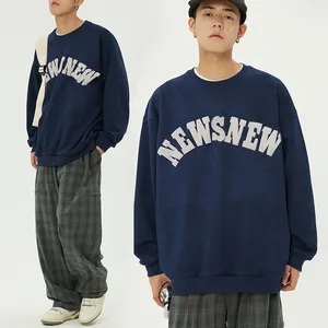 Chinesischer Hersteller Custom Printed Herren bekleidung und O-Ausschnitt Vintage Herren Sweatshirts