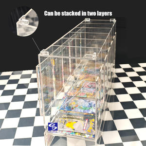 Distributeur acrylique à six emplacements pour paquets de <span class=keywords><strong>cartes</strong></span> Pokémon SYP, design empilable, grand espace de rangement - Product Image 3