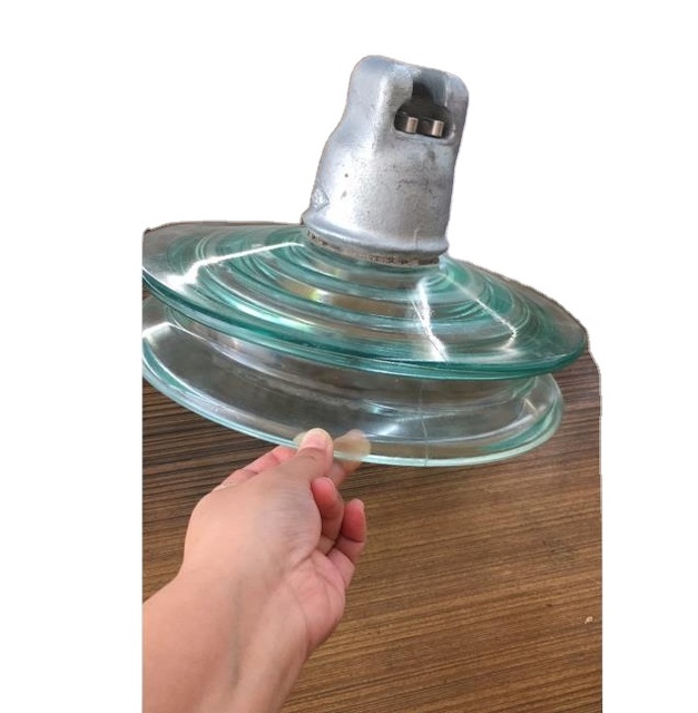 High Voltage Glass Insulator 70KN Double Wing Terminal Connector PSD-70E