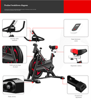 Soporte Vertical de Acero para Bicicleta, para Uso Doméstico, Gimnasio, Fitness, Entrenamiento Cardiovascular, con Capacidad de Carga Máxima de 120 kg