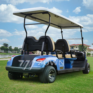Carrito de Golf Plegable Premium para 6 Personas, con Parabrisas y Neumáticos Resistentes para Viajes Familiares al Aire Libre en Villas Grandes - Product Image 6