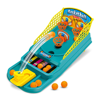 Machine de tir de basket-ball de table portable pour intérieur, jeu interactif de tir de ballon de bureau pour enfants en plastique