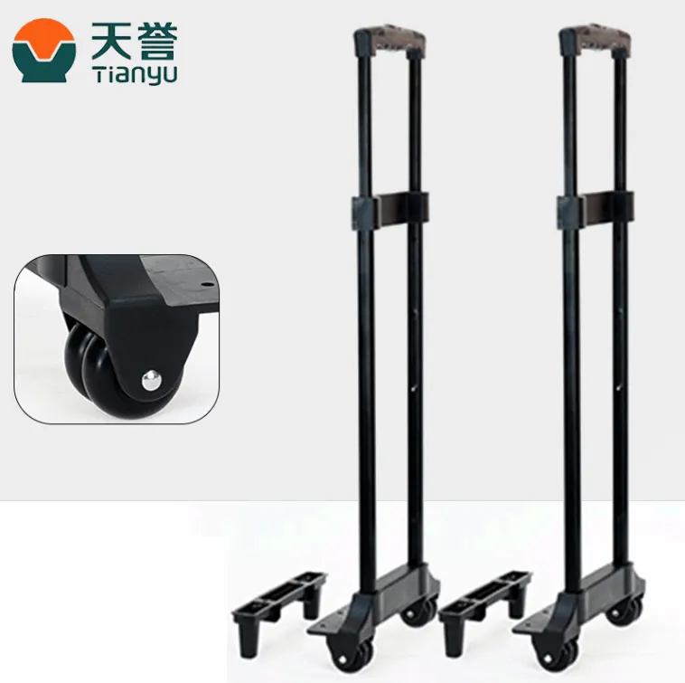 Customized Rolling Children Schoolbag Accessories Telescopic Luggage Trolley Handle with Wheels