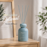 Diffuseur de parfum d'ambiance tendance pour la maison, bouteille gourd Morandi mate, bâtonnets de couleur assortie, marque privée, pour cadeau de pendaison de crémaillère