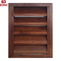 Ventanas de Aluminio Abatibles para Uso Doméstico, Ventanas de Aluminio con Marco Fijo y Persianas