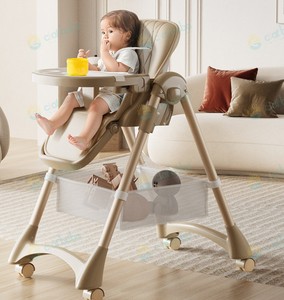Sedia a sdraio pieghevole seggiolone per bambini sedia per capelli altezza regolabile con ruote cestello opzionale - Product Image 5