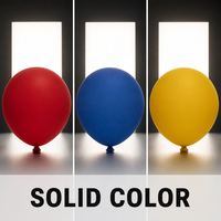 Ballon en latex rond arc-en-ciel de 10 pouces à long cou, idéal pour les décorations promotionnelles de Thanksgiving et Halloween, articles de fête