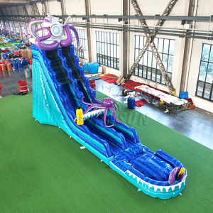 WINSUN Toboggan aquatique gonflable géant en forme de pieuvre, toboggan aquatique durable avec piscine profonde pour les carnavals, les événements scolaires et les activités de plein air - Product Image 4