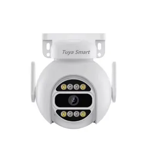 TUYA Smart WiFi telecamera di sicurezza esterna senza fili telecamera IP 1080P 4MP umano rilevare la sorveglianza Video telecamera CCTV visione notturna