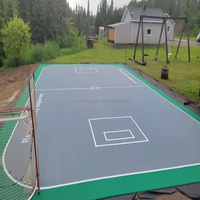 Dalles de sol modulaires en PP pour terrains de basketball extérieurs 3x3
