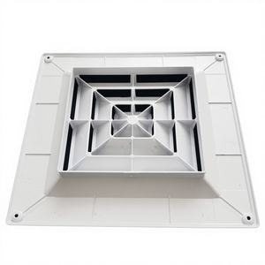 Diffusore Quadrato in Plastica Personalizzato, Vendita Diretta dalla Fabbrica, Presa d'Aria Circolare Rinforzata, Moderno Montaggio a Parete, Garanzia 2 Anni <span class=keywords><strong>CMD</strong></span> - Product Image 3