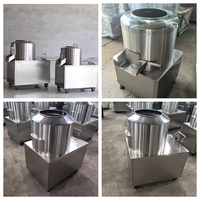 Machine automatique de pelage de manioc, laveuse et éplucheuse de manioc, équipement de traitement des légumes-racines, éplucheuse commerciale de légumes