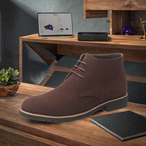 รองเท้าบูทผู้ชายขายส่ง รุ่น Sh11719A ไซส์ใหญ่พิเศษ 48 แบบหุ้มข้อสูง ผูกเชือก ลายเรียบ พื้นยาง สำหรับฤดูใบไม้ผลิ ฤดูร้อน ฤดูใบไม้ร่วง - Product Image 2