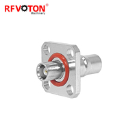 Adaptateur coaxial coaxial Rf d'alimentation d'usine QMA femelle Jack bride de montage sur panneau vers MCX femelle Jack connecteurs droits connecteur